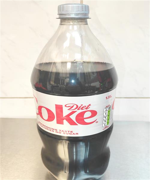 1.5 litre bottle diet coke